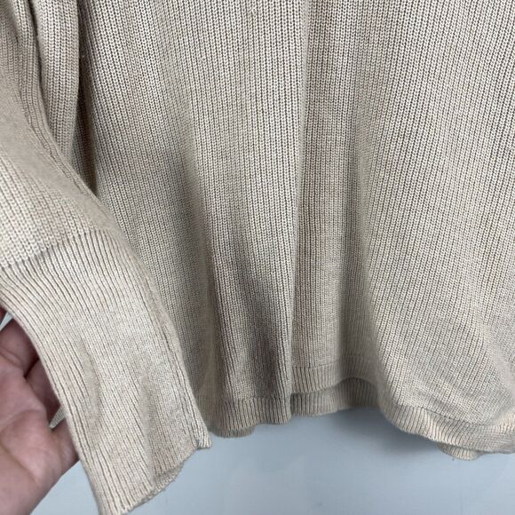 WISPR Brodie Womens Sweater XS Beige V Neck Clean Girl Neutral Top Minimalist - Picture 3 of 8